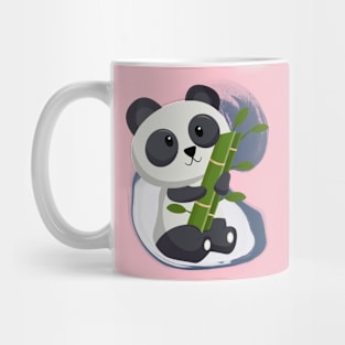 Cute Panda Eat Sweet Bamboo - Adorable Panda - Kawaii Panda Mug